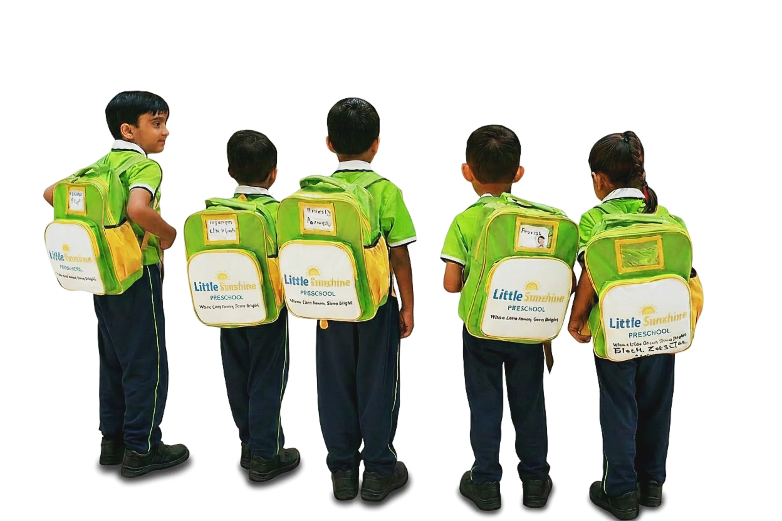 Little Sunshine students with school bags